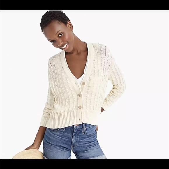 New J Crew Point Sur Textured Cardigan - Picture 8 of 8